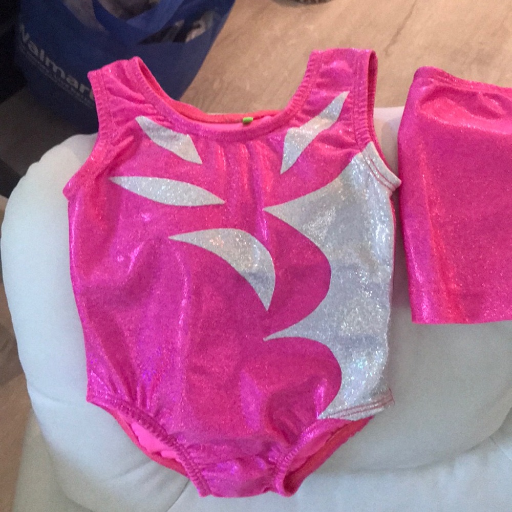 gymnastics leotard and shorts *SOLD*